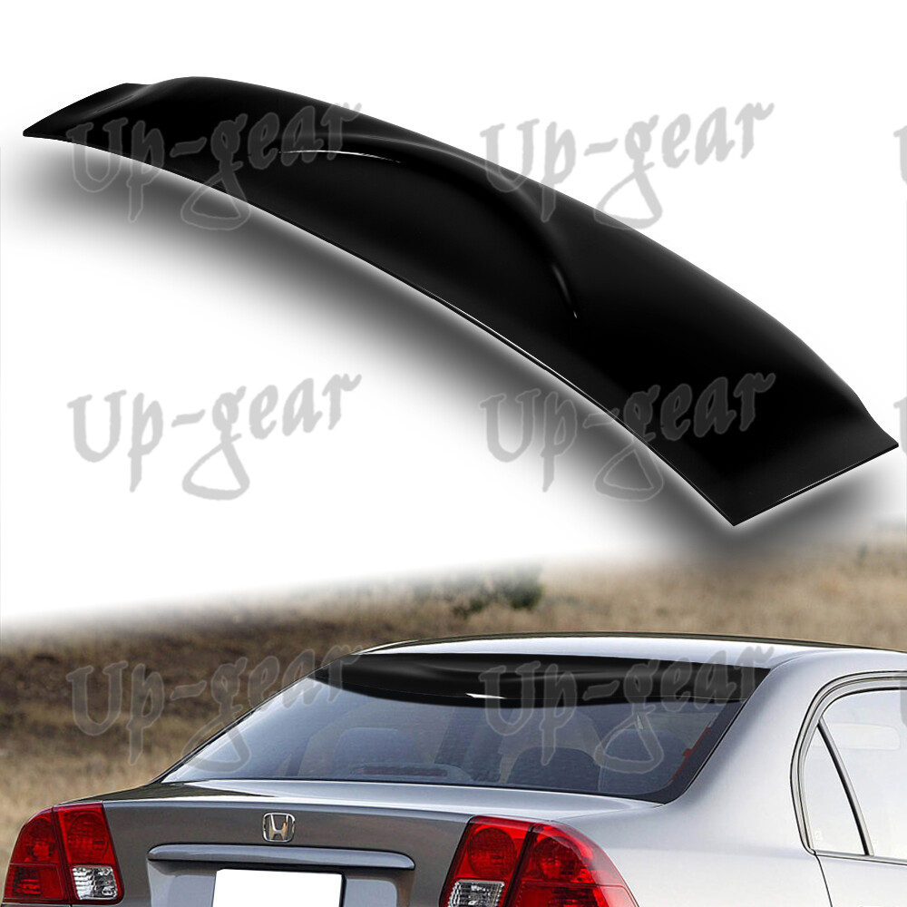 For 2001-2005 Honda Civic 4 Dr Sedan ABS Plastic Rear Roof Window Visor Spoiler