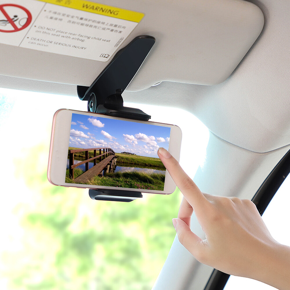 360° Phone Holder Car Sun Visor Dashboard Mount Holder Accessory For Cell Phone