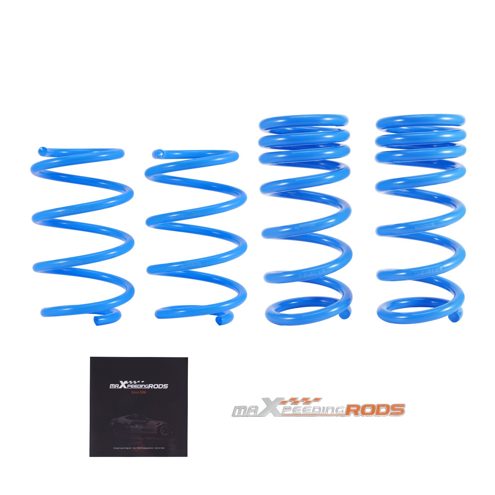 MaXpeedingrods Front & Rear Lowering Springs for Ford Mustang (S550) 2015-2023