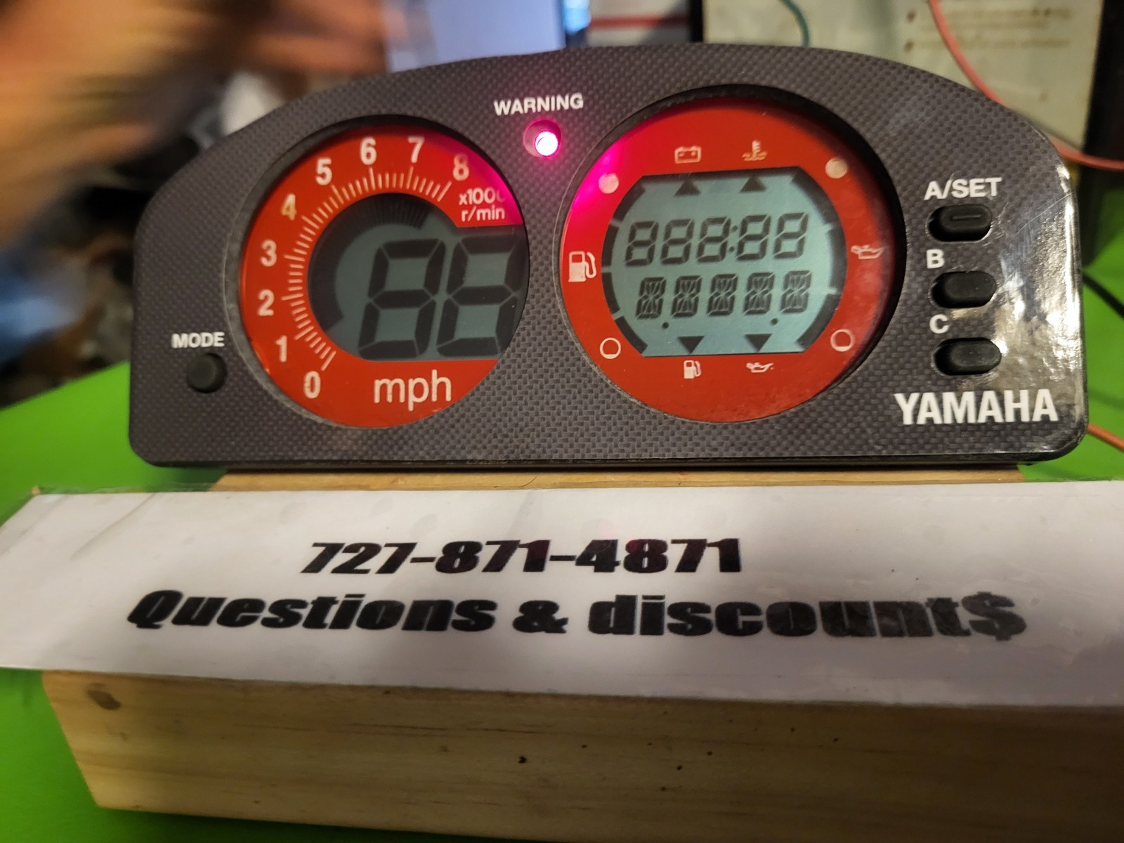 Yamaha GP760/800 Meter Gauge Speedometer 000.0 Hrs.YES 0 Hour! 90 Days Warranty
