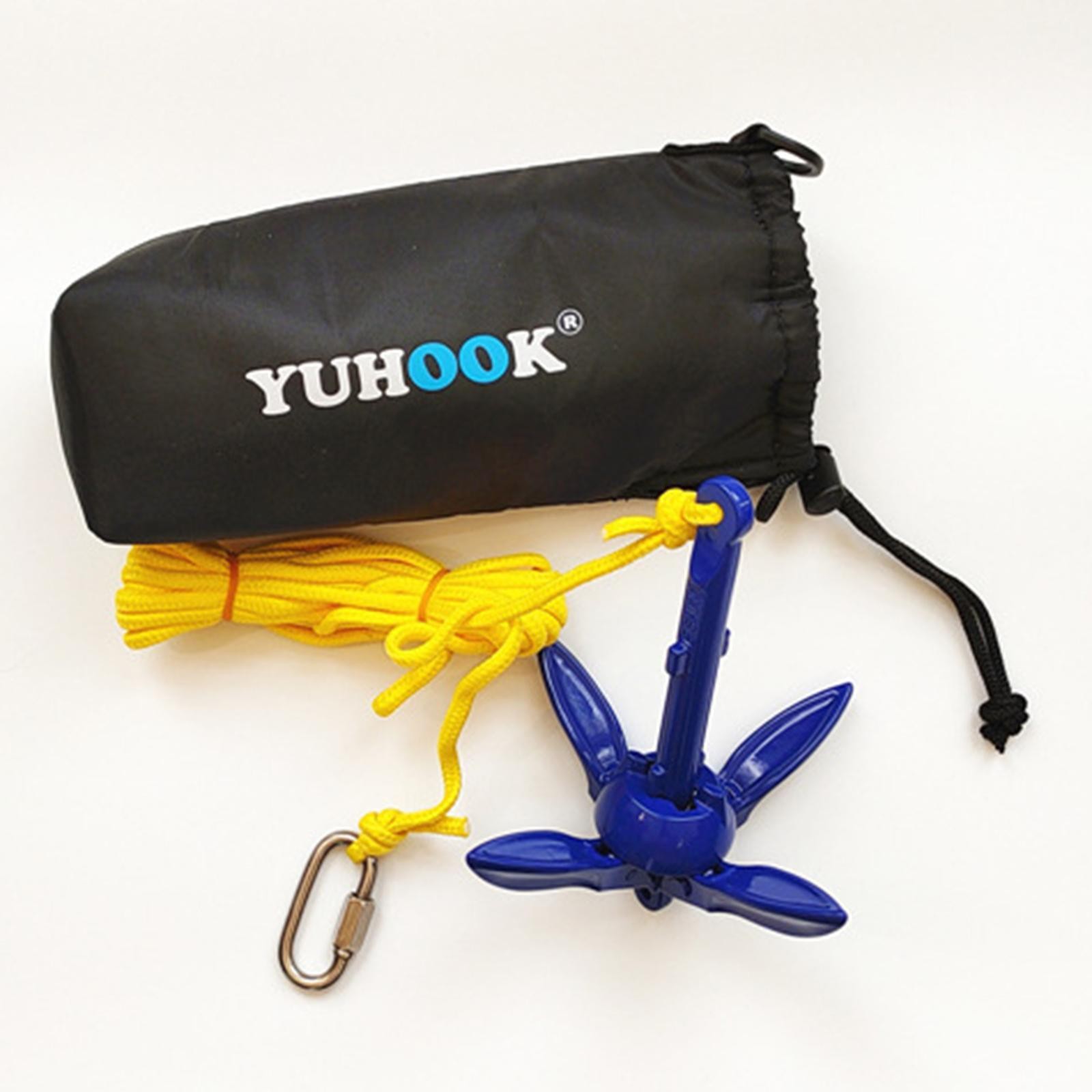 Portable Grapnel Anchor Kit Folding for Small Boats Marine 0.4kg 0.88lb