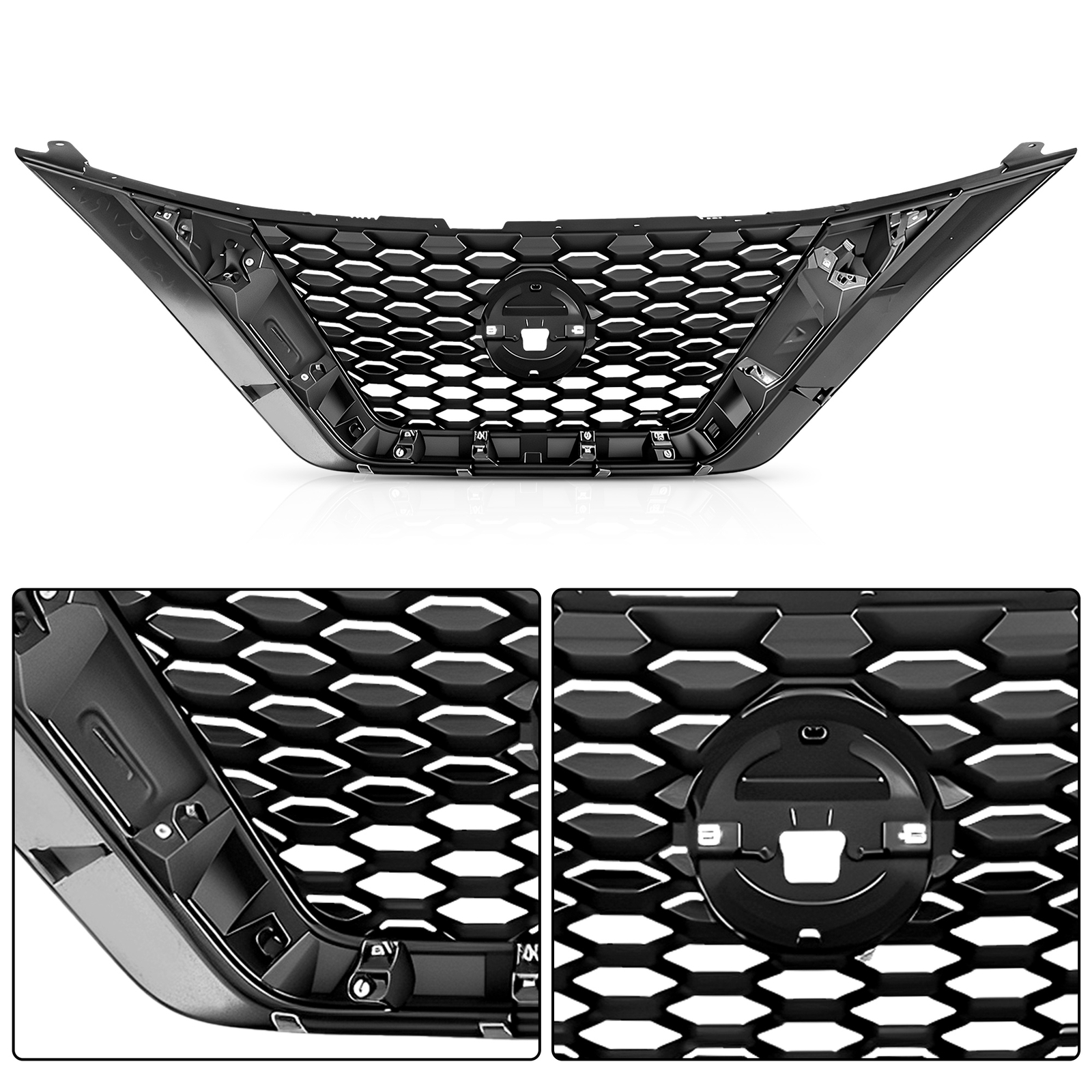 Chrome&Black Front Grille Assembly 623109UF0A For 2019-2023 Nissan Murano
