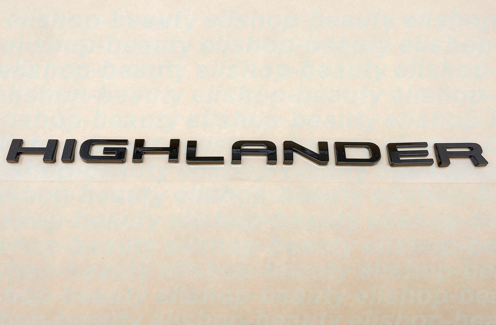 Gloss Black Rear HIGHLANDER Letter Emblem Badge Fit 2020-2023 Toyota Highlander