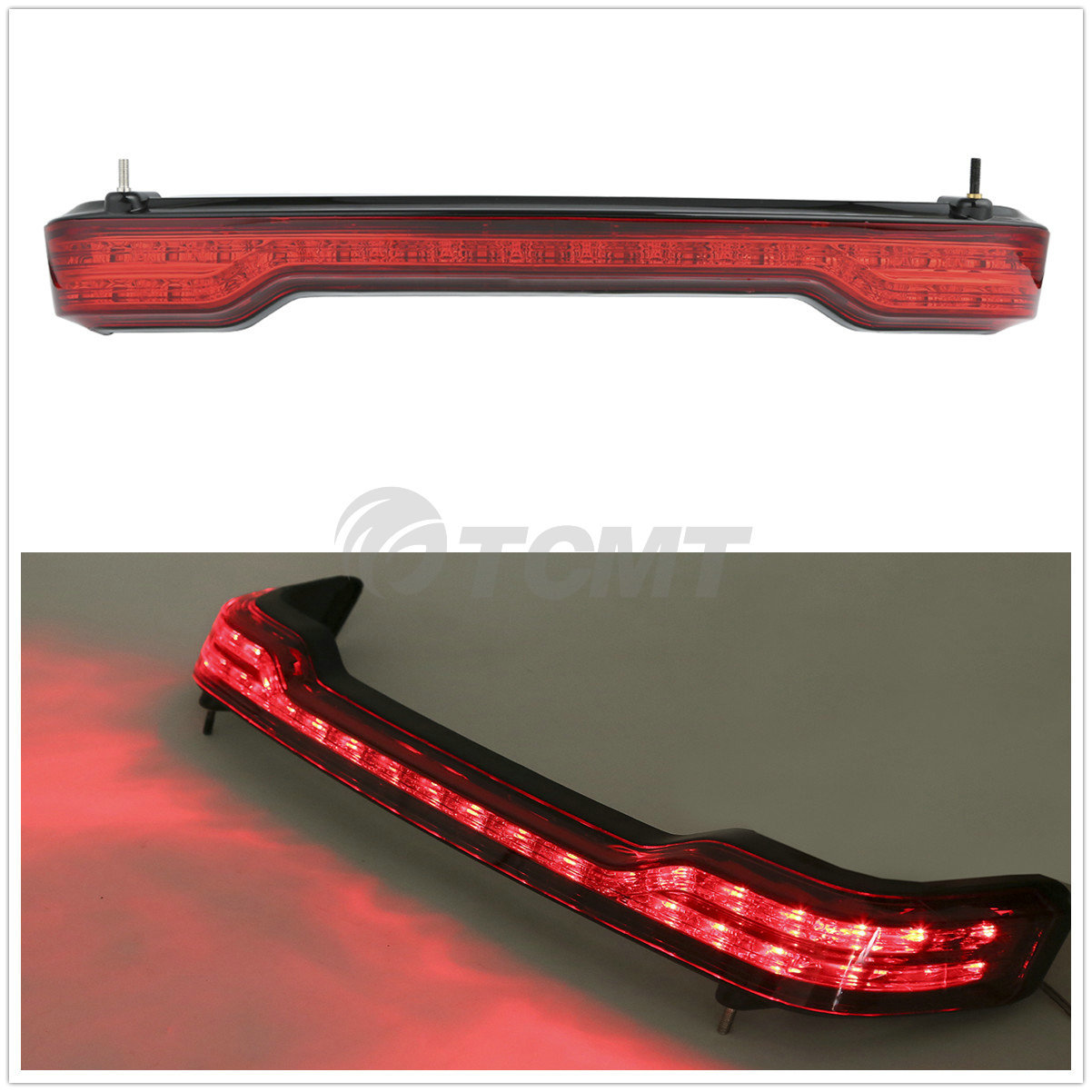 Matt King Trunk Pad Speaker Tail Light Fit For Harley Touring Street Glide 14-26