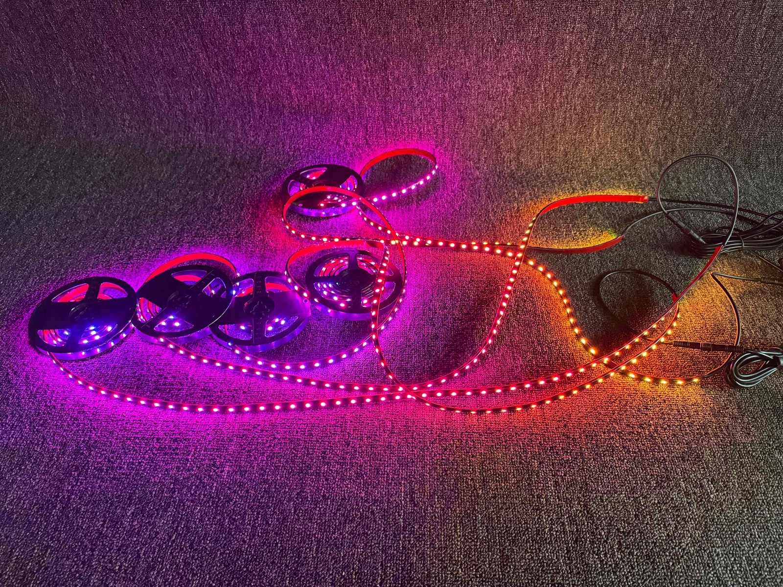 Tinted Dream Color Chasing 4PCS 2FT IP65 Light Strips Grill Underglow Slingshot