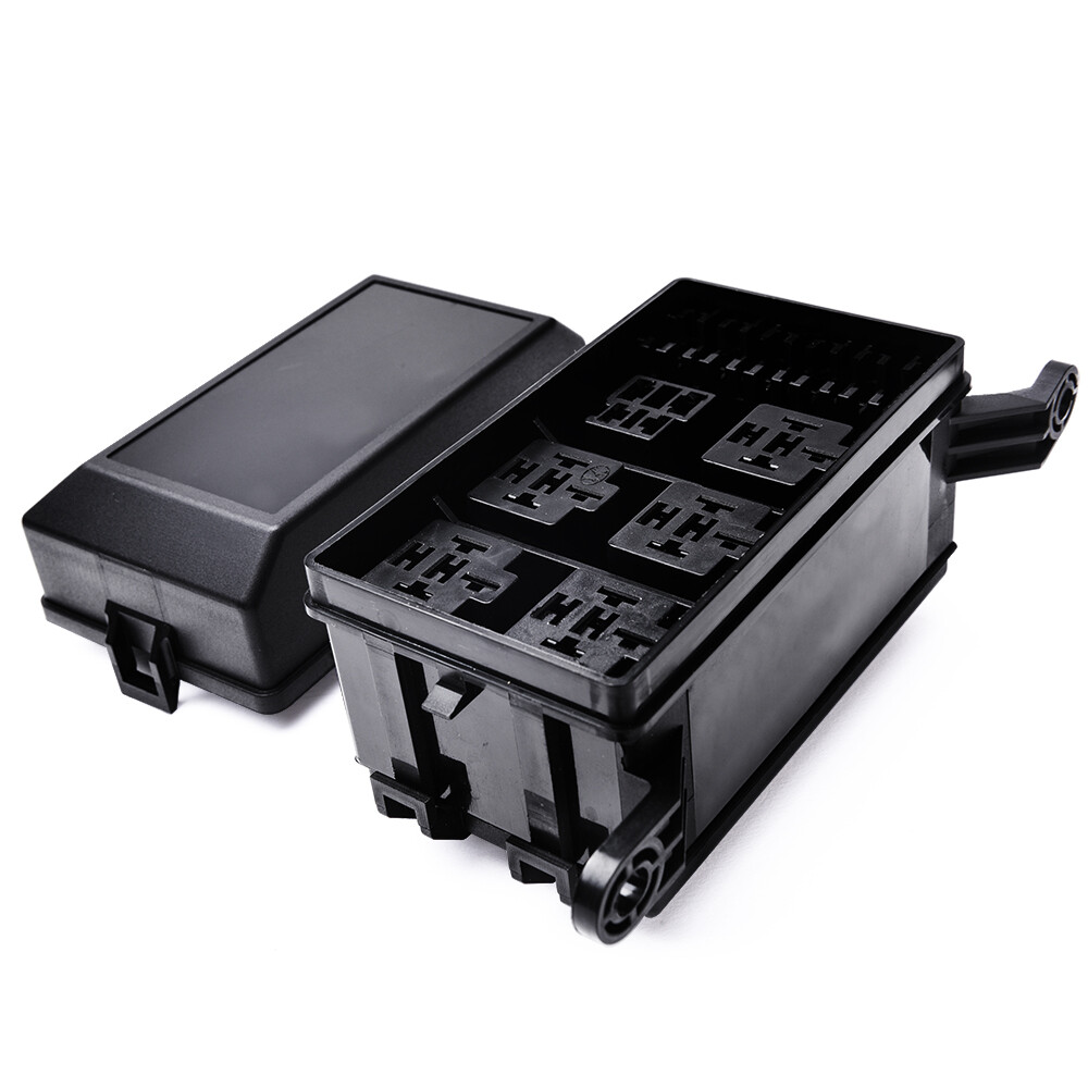 Auto Relay Fuse Box Block Universal Relay 6 6 ATC/ATO Fuses Accessory Waterproof