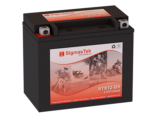 SigmasTek STX12-BS Battery Replacement for Honda TRX200 Fourtrax 200CC 1990-97