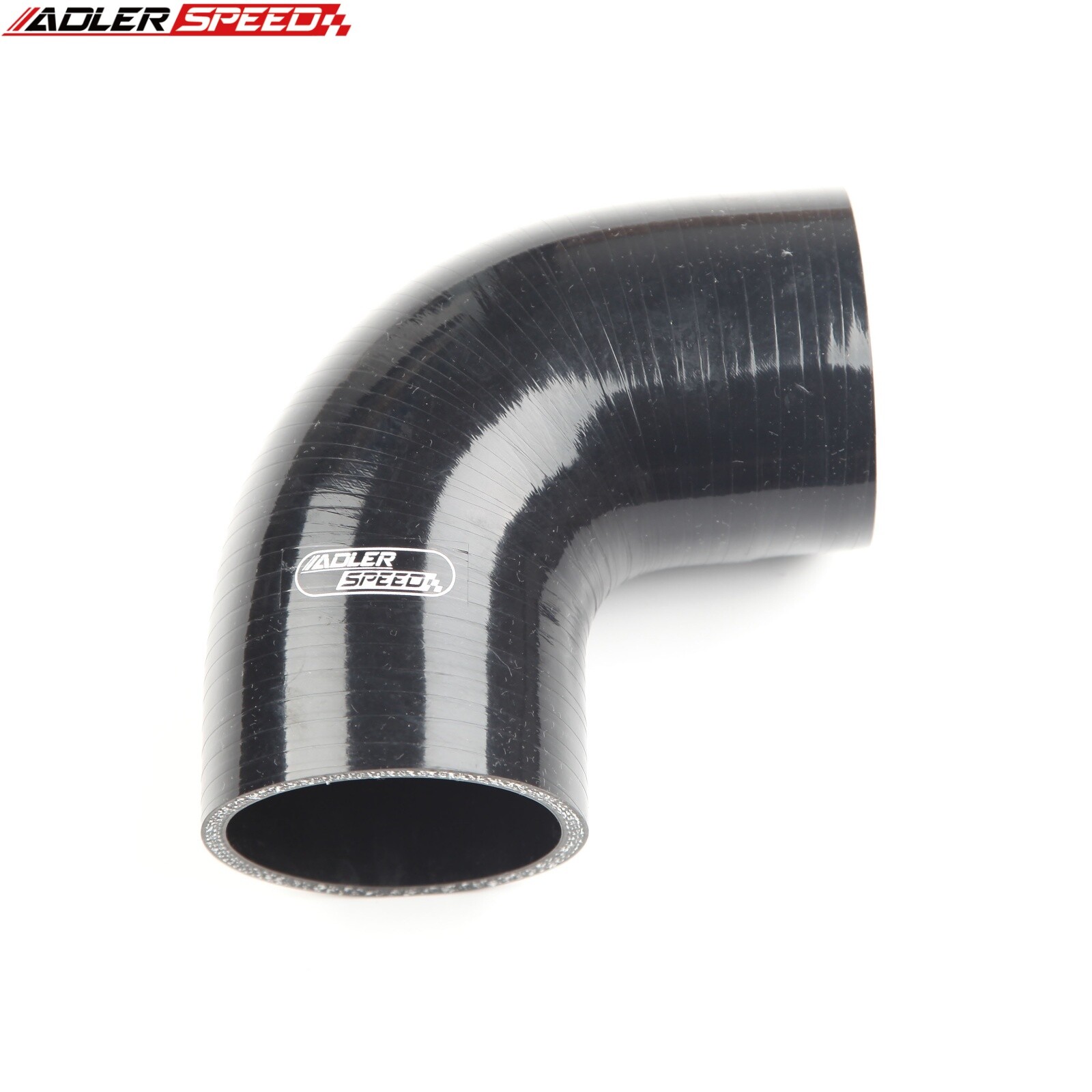 US SHIP 90 Degree 2.375″ 60mm ID Silicone Hose Turbo Intake Coupler Pipe Black
