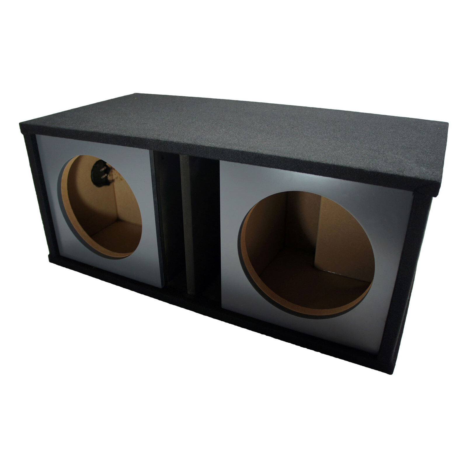Car Audio Dual 10″ Slot Vented Paintable Baffle Stereo Sub Box Enclosure