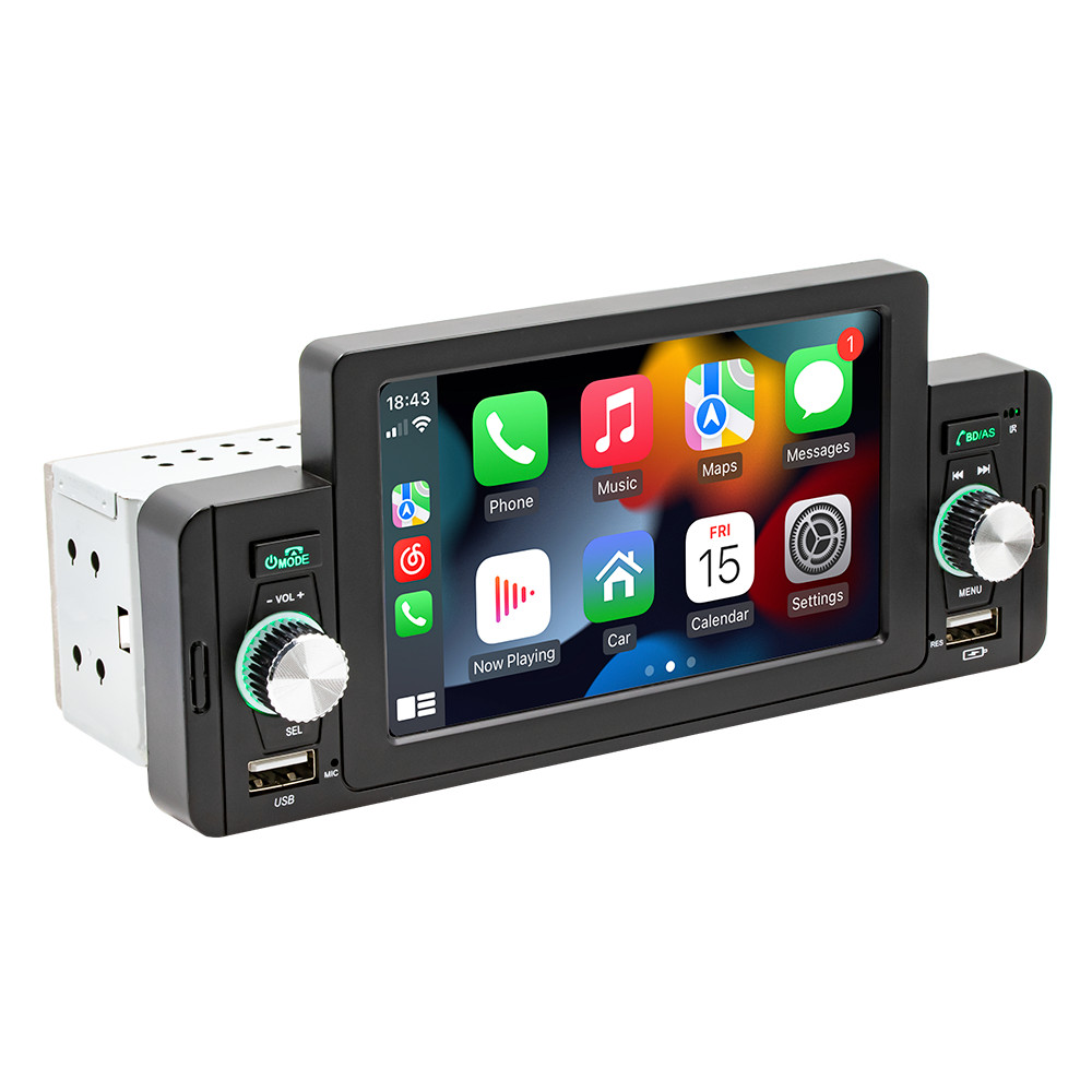 5in Car Radio Stereo MP5 Multimedia Player For Carplay Android Auto Mirror Link