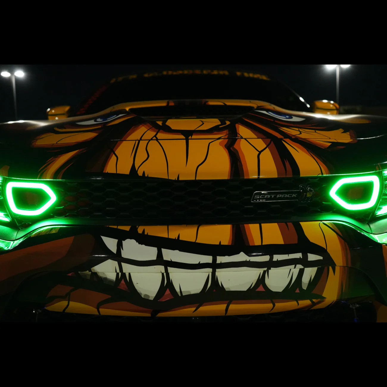 For 15-23 Dodge Charger Switchback LED RGBW SNORKEL HALO multicolor light SRT