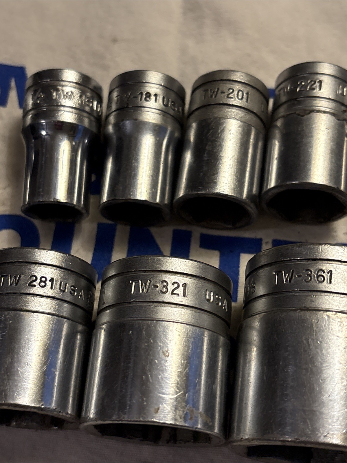Snap-on USA 1/2″ Drive SAE 6pt 11pc Shallow Chrome Socket Set 7/16″ – 1-3/16″