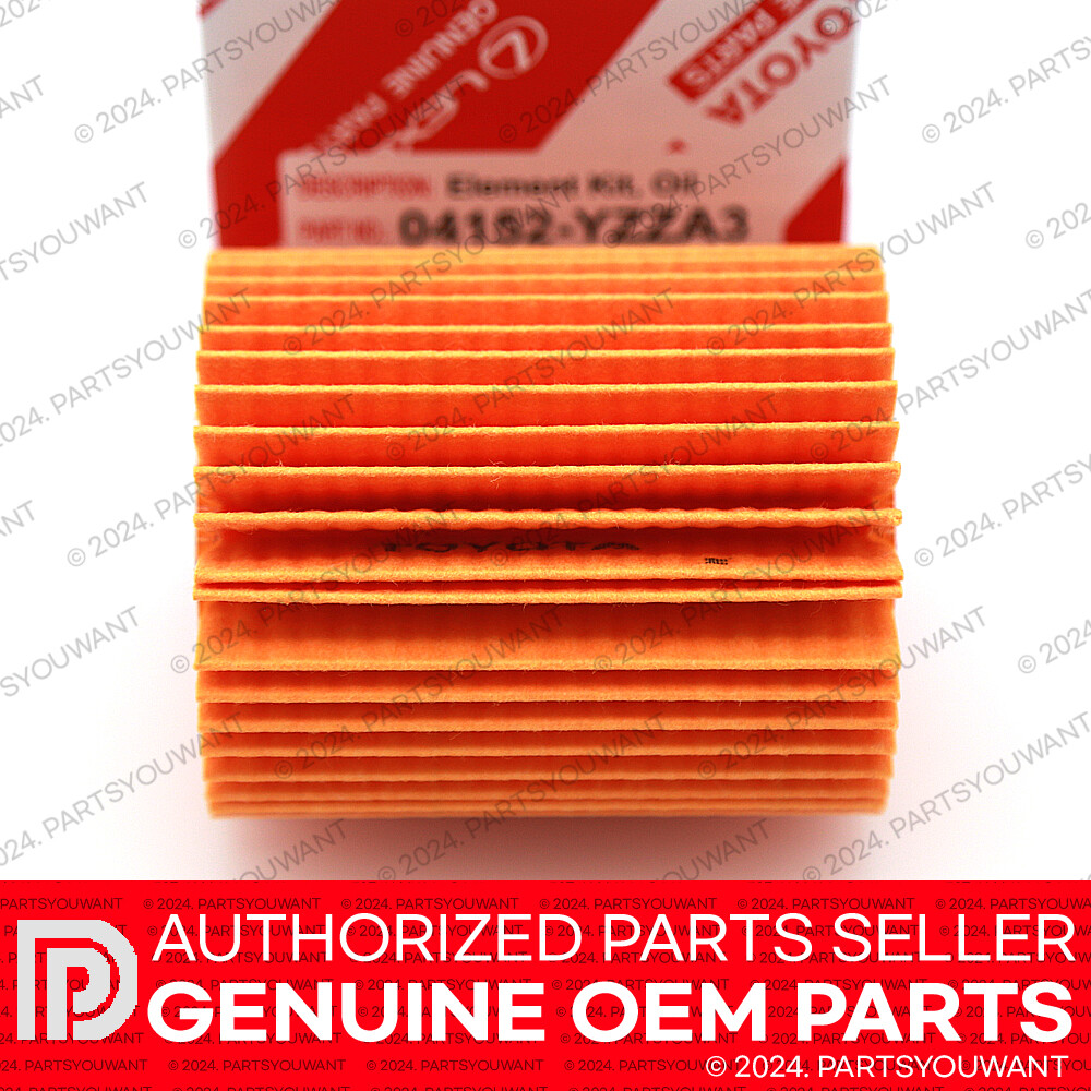 [3x] Genuine Lexus OEM Oil Filters 04152-YZZA3 + Oil Plug Gaskets 90430-12031