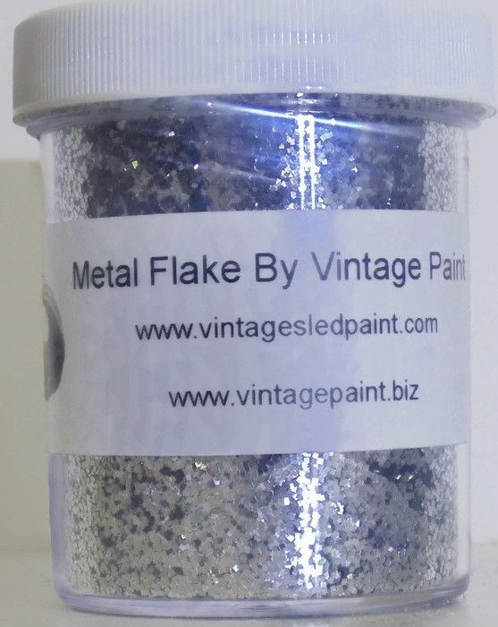 Silver Metal Flake 4 Oz .035 0.035 Boat Guitar Hot Rod Motorcycle Bike Casting