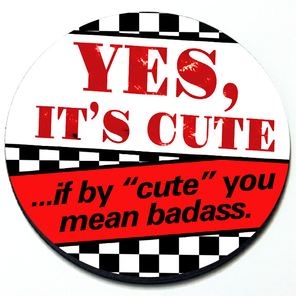 Yes it’s cute if by cute you mean badass – Grill Grille Badge for MINI Cooper