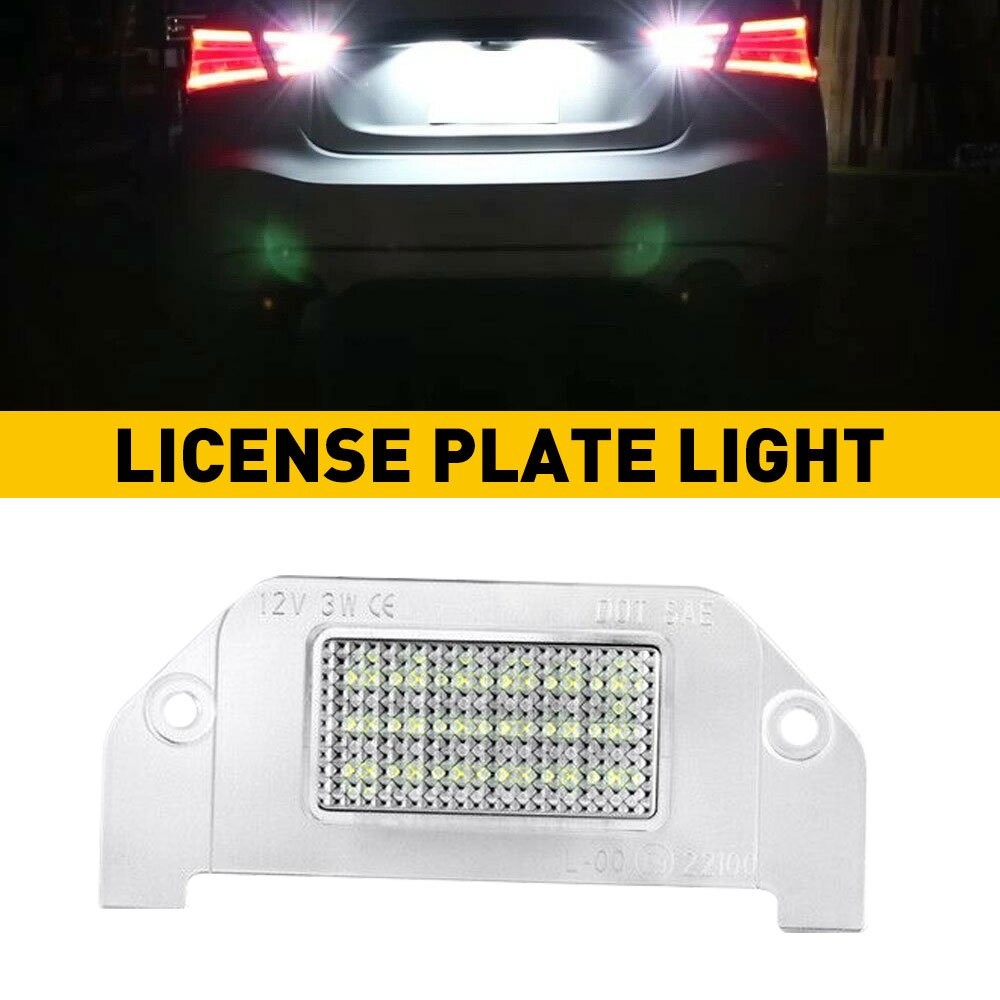 OXILAM 18-SMD LED License Plate Light Set For 06-14 Dodge Charger Challenger