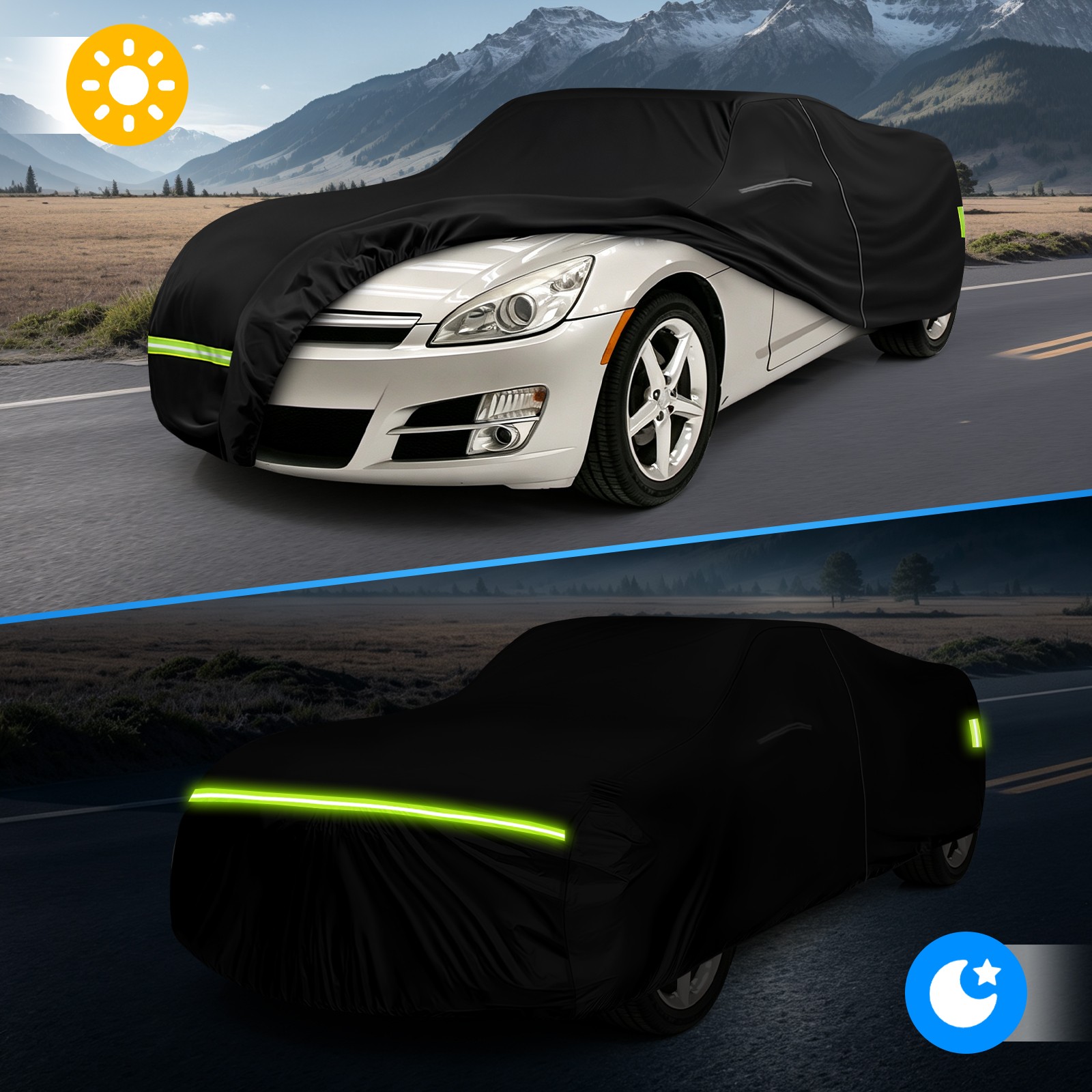 Fit For 2006-2009 Saturn Sky 2-door Waterproof All-Weather Car Cover Protection