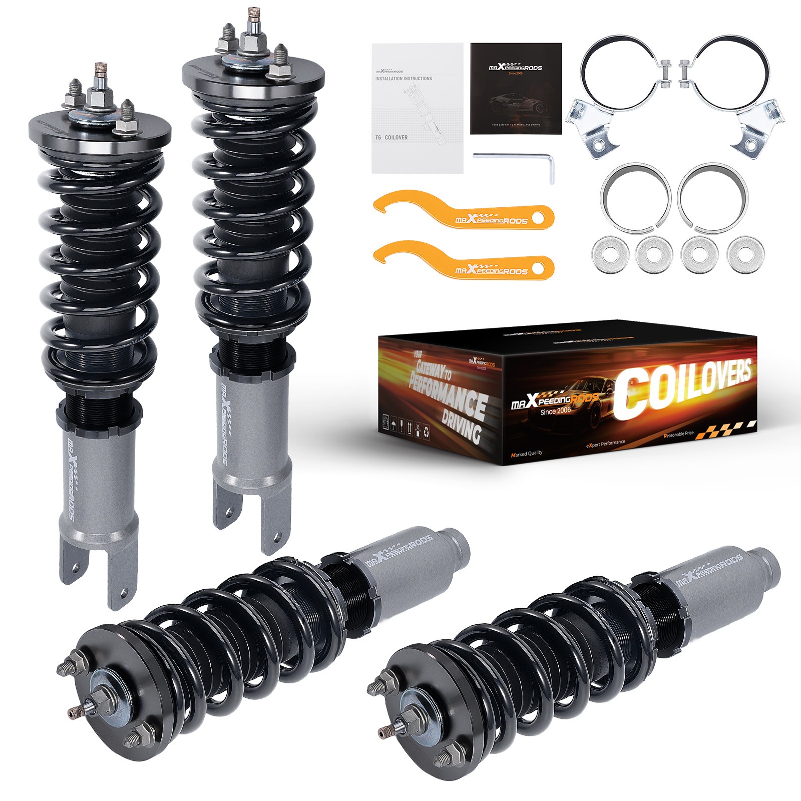 MaXpeedingrods Coilovers Lowering Suspension Kit for Honda Civic EF ED 88-91