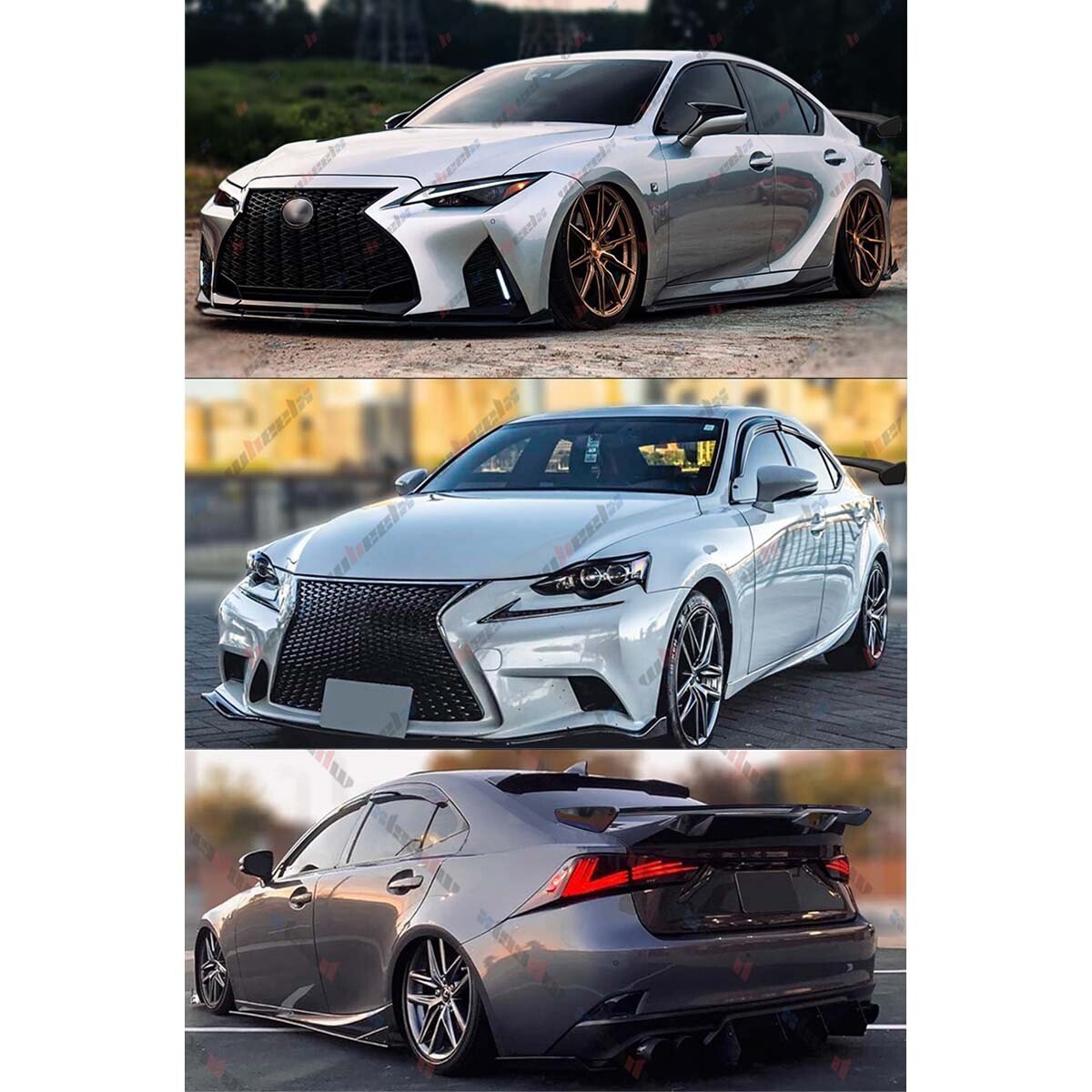 54” PRO Gloss Black Rear Trunk Spoiler Wing For Lexus IS250 350 300 200 Sedan