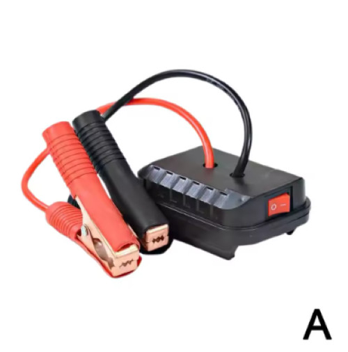Car Lithium Battery Converter Charger Clip Auto Igniter Jump Starter DIY Tools