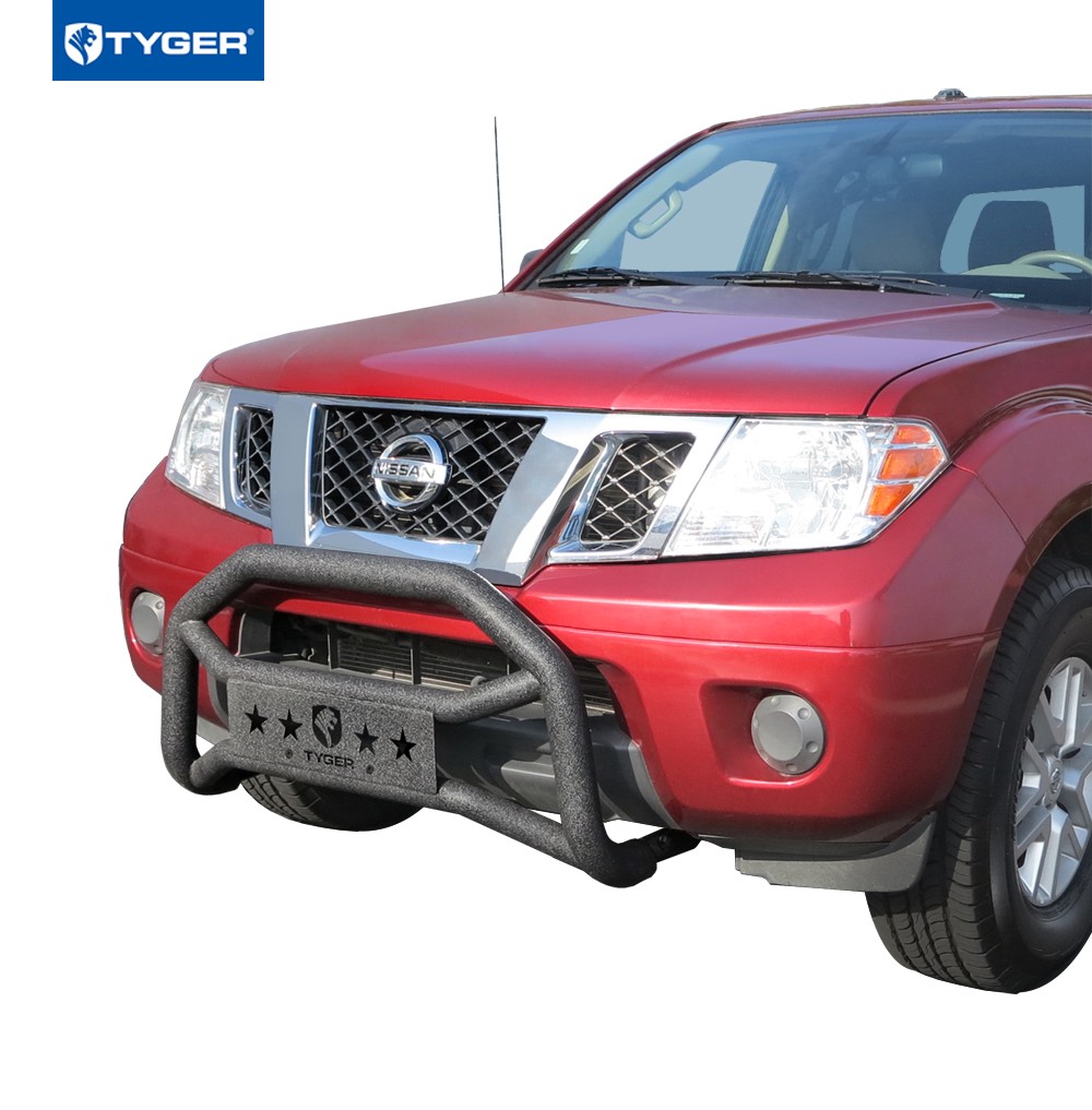 TYGER For 05-21 Nissan Frontier Textured Black Bull Bar Bumper Guard