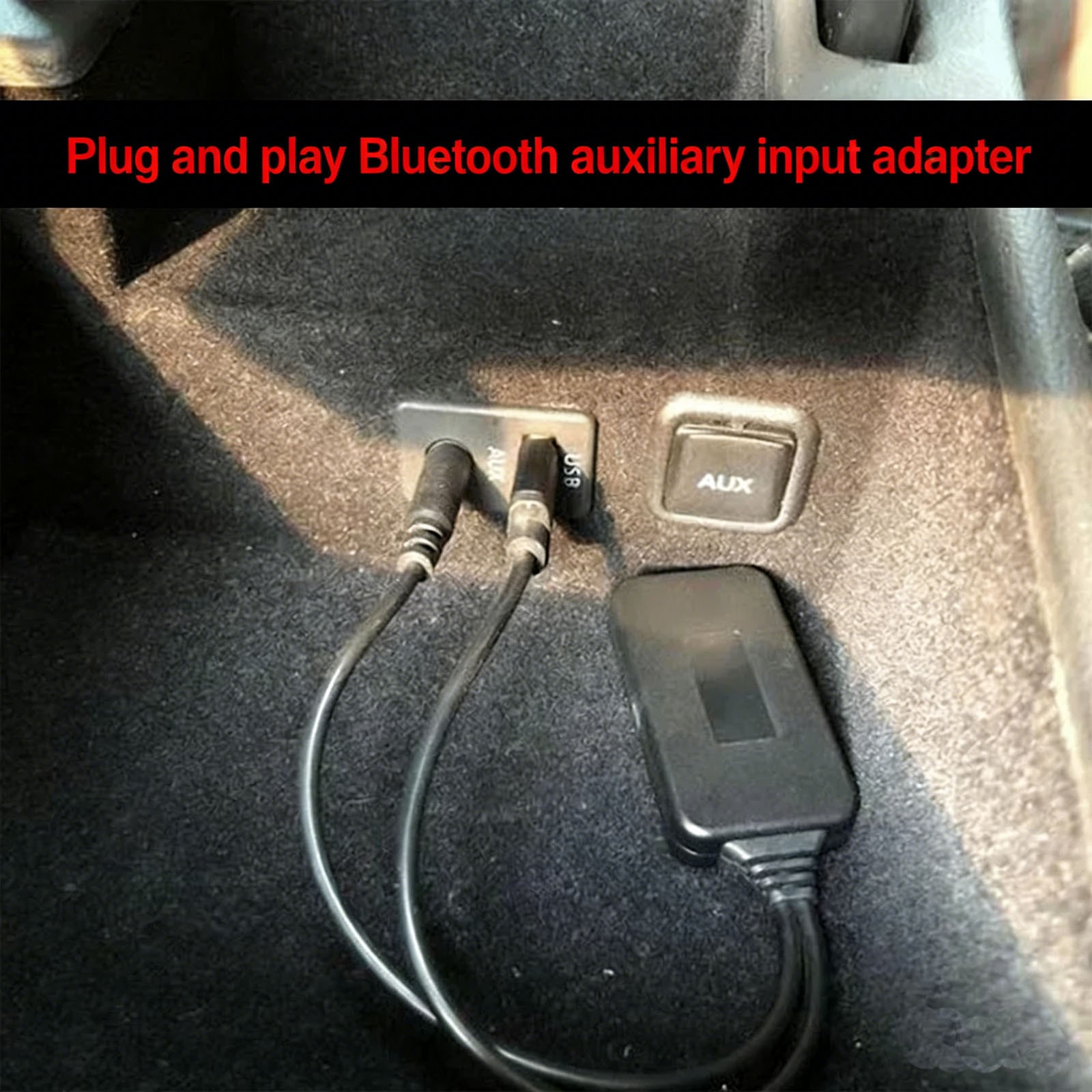 Bluetooth 5.0 Receiver Adapter USB 3.5mm Jack Stereo Audio For Car AUX Speaker