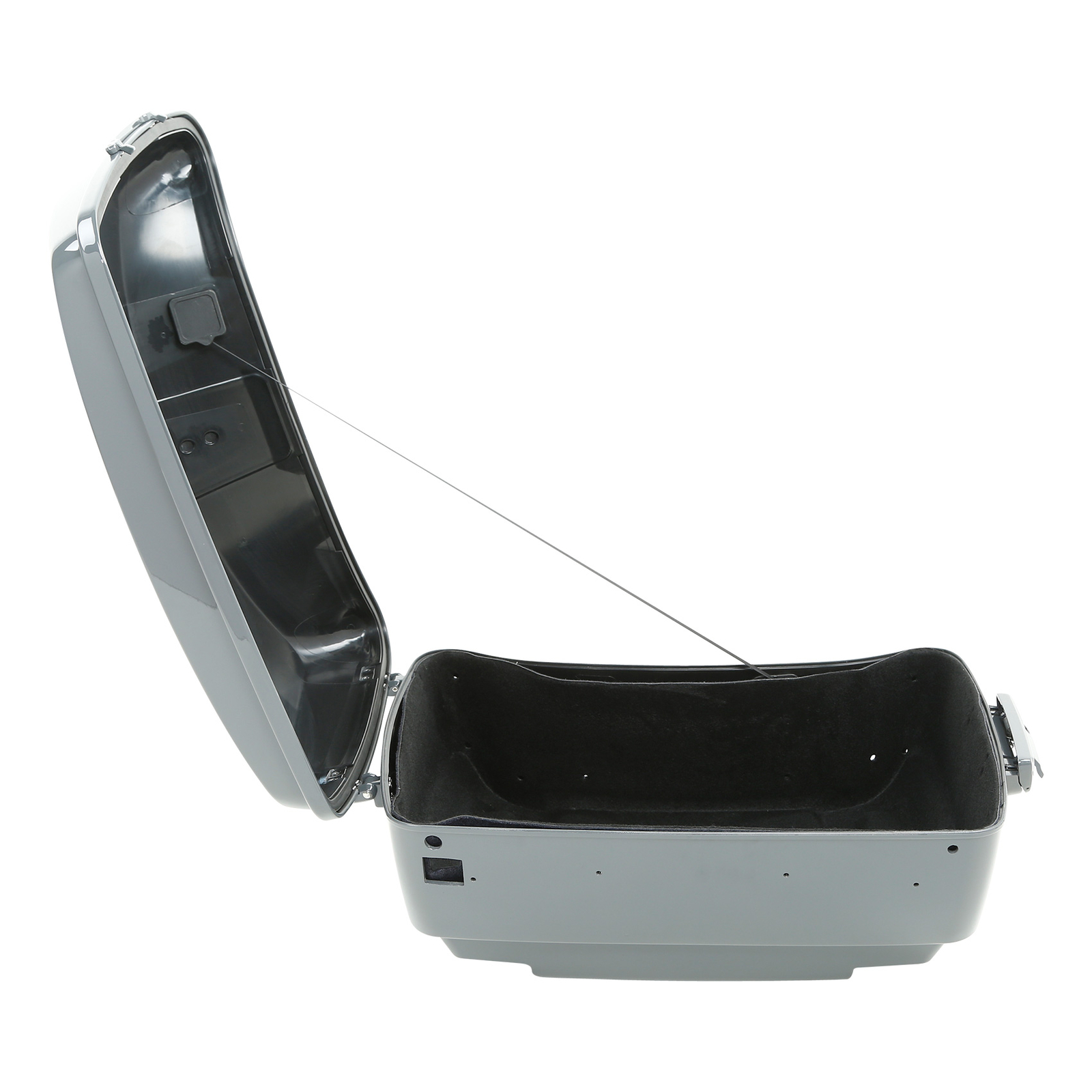 Gunship Gray King Trunk Pad Mount Rack Fit For Harley Touring Road Glide 2014-25