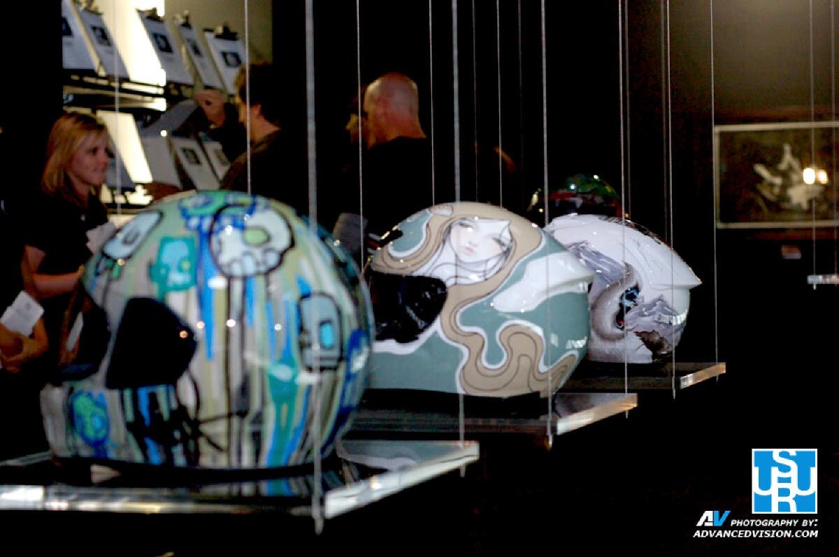 “Untitled” original painted motorcycle helmet by Futura