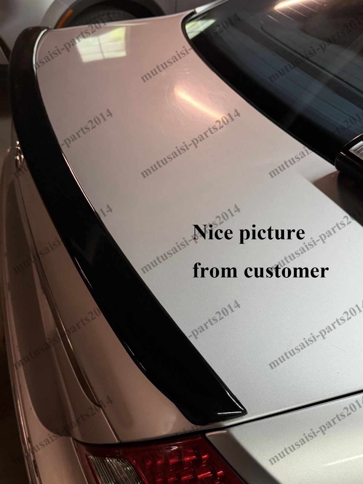 For 03-09 Mercedes W211 E280 E300 E320 E350 Gloss Black AMG Style Trunk Spoiler