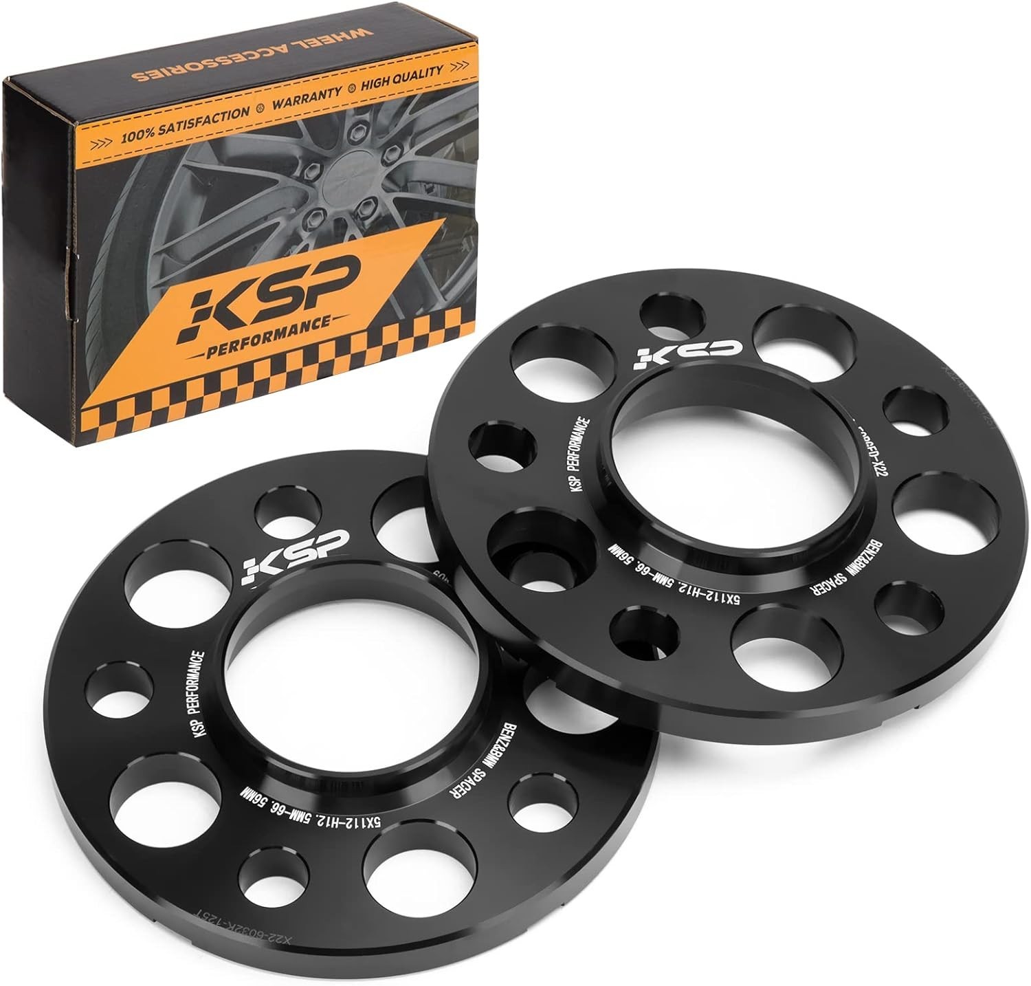 KSP 2pcs 12mm 5x112mm hubcentric wheel spacers for Benz W204 W208 W209 W216 AMG