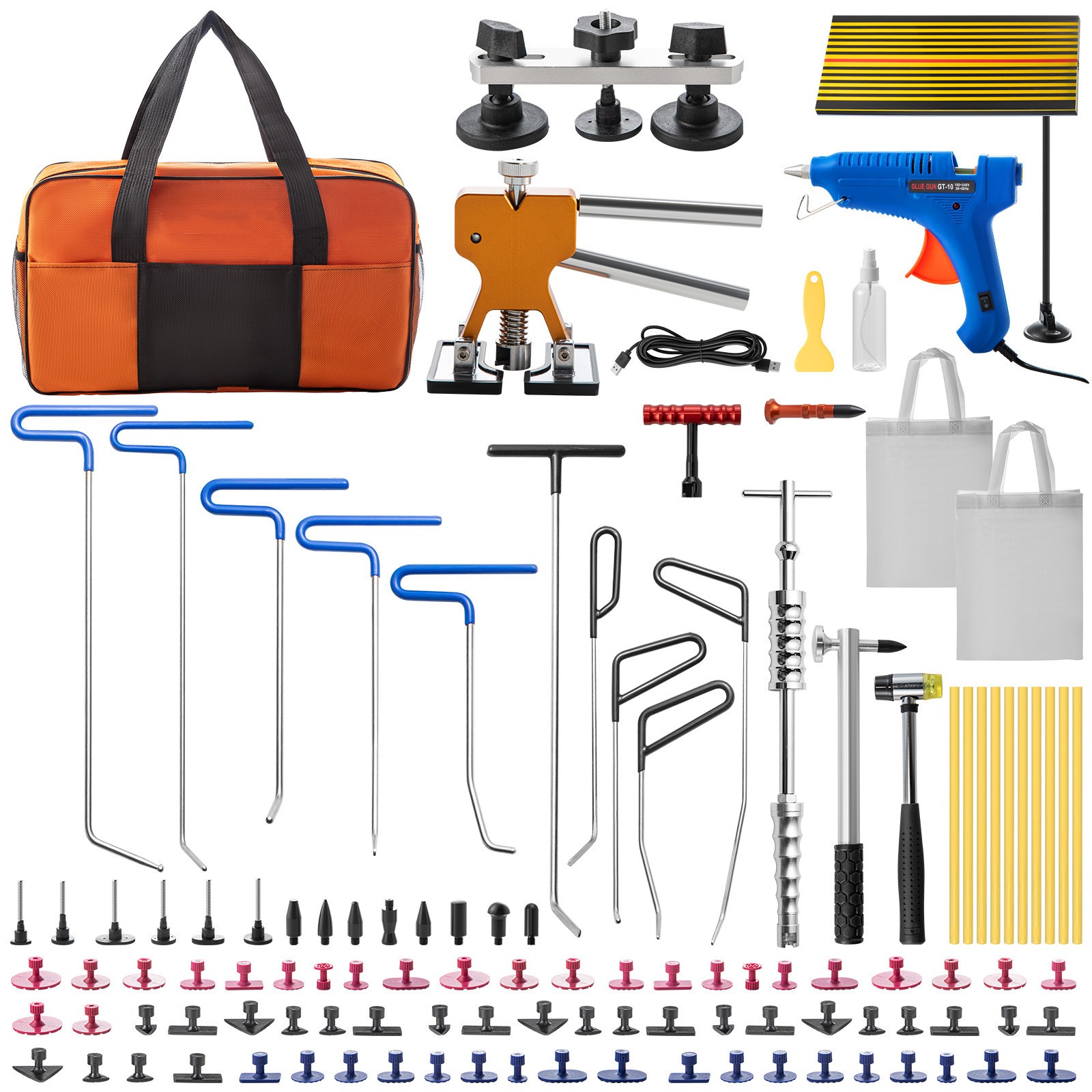 Uimoso Paintless Dent Repair Kit with 89 Stainless Steel Tools for Dent Removal