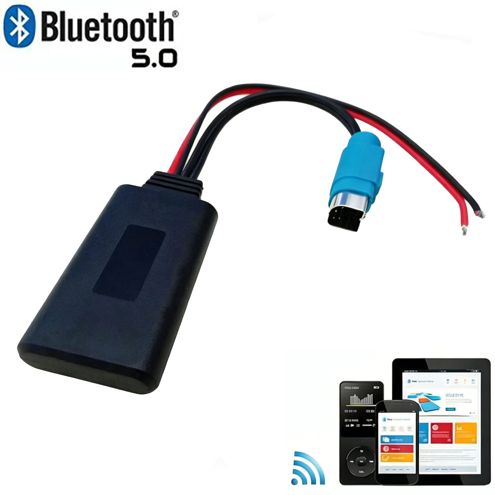 Bluetooth 5.0 Adapter Aux ALPINE CDA-9884 CDA-9884R CDA-9884E CDA-9885R KCE-236B