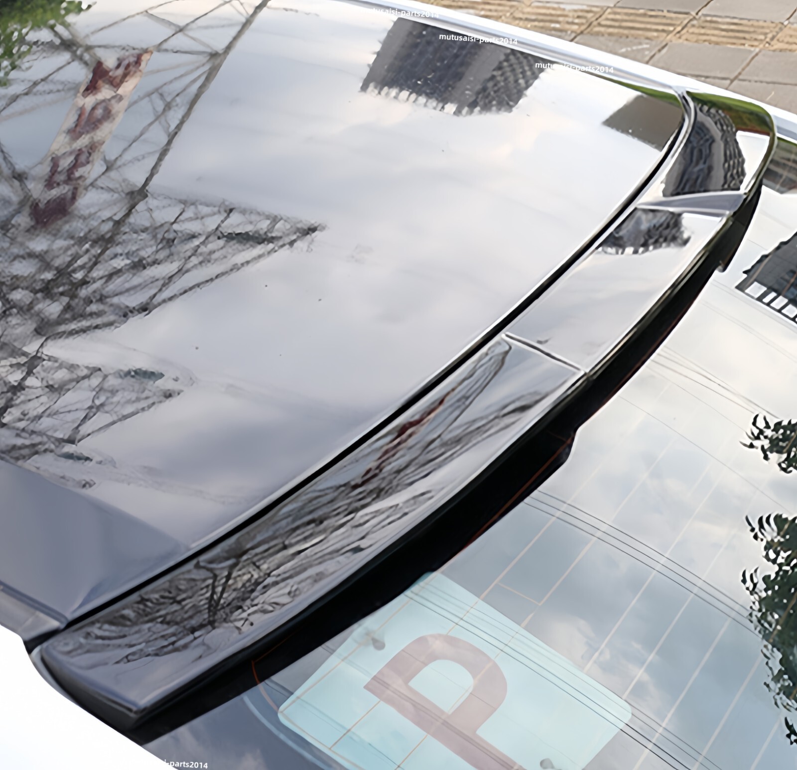 Fits 09-16 AUDI A4 B8 B8.5 S4 Gloss Black RS Style Rear Window Roof Spoiler Wing