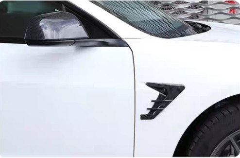 For 2021-2023 Tesla Model 3 Y Car Side Camera Decoration Protection Cover 2PCS