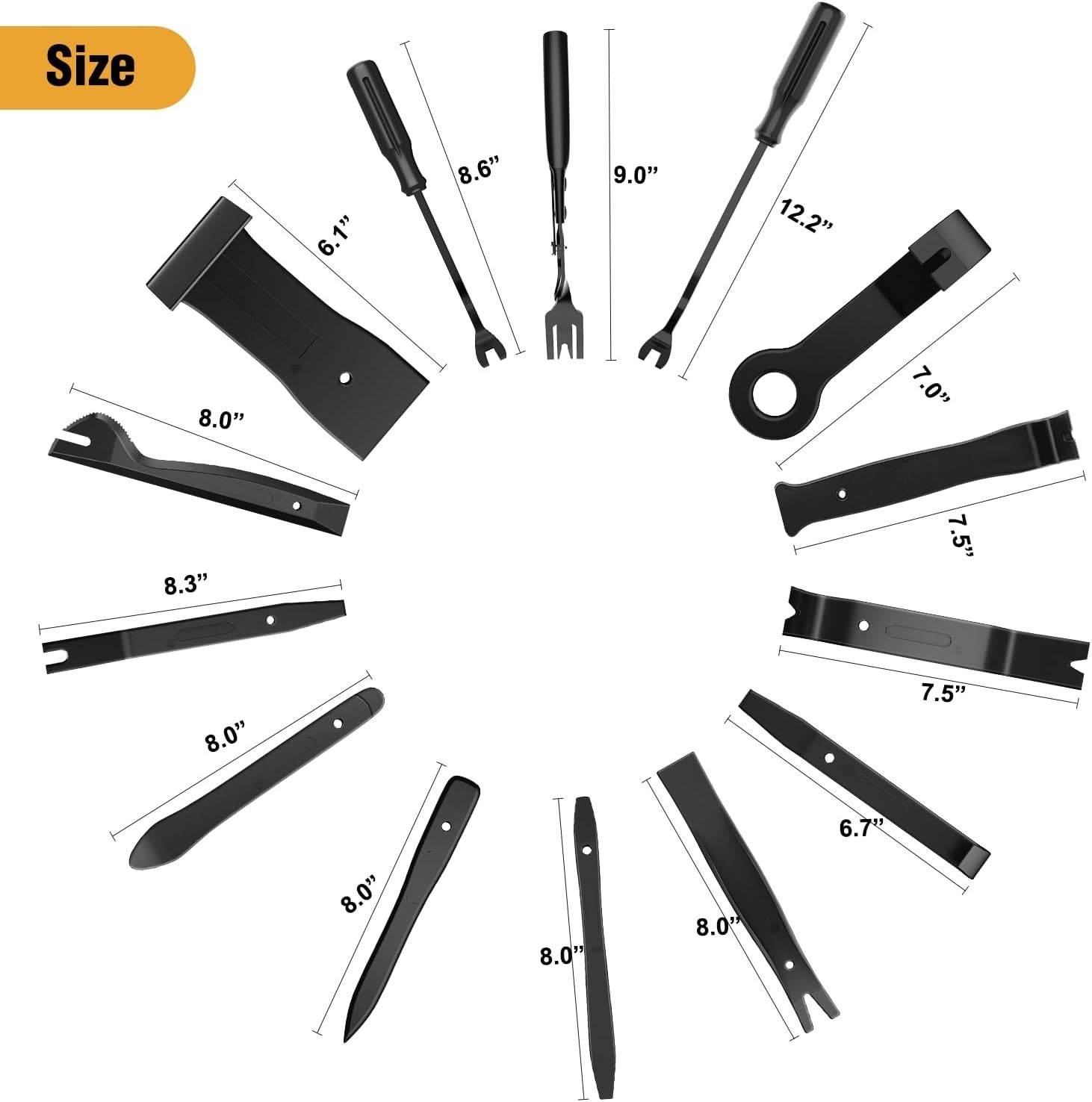 330Pcs Trim Removal Tool, Auto Push Pin Bumper Retainer Clip Set Fastener Ter…