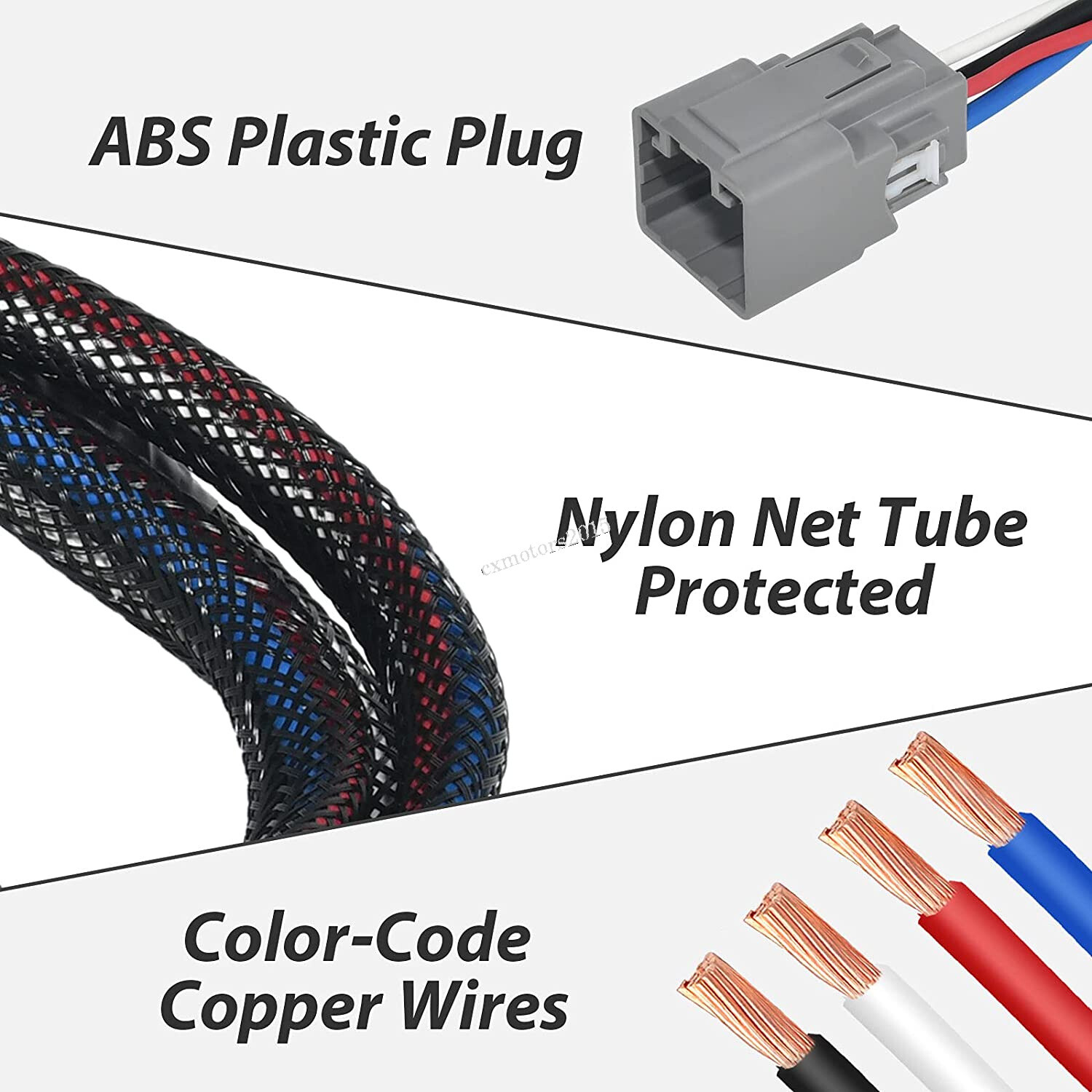 2-Plug Trailer Brake Control Wiring Harness Adapter For RAM 1500/2500 2015-2022