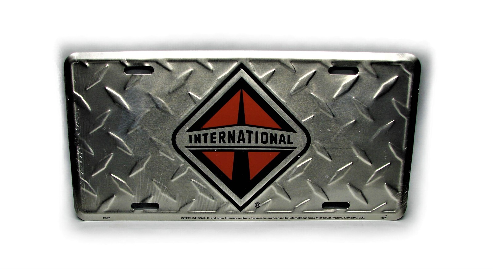 licensed HI INTERNATIONAL HARVESTER 3D EMBOSSED METAL CAR NOVELTY LICENSE PLATE