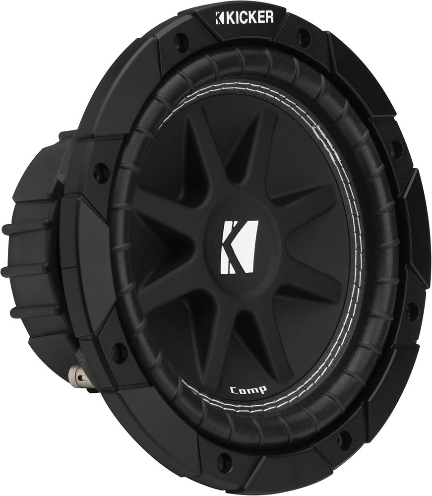 (2) Kicker C84 8″ Comp Series Single 4-ohm Subwoofer