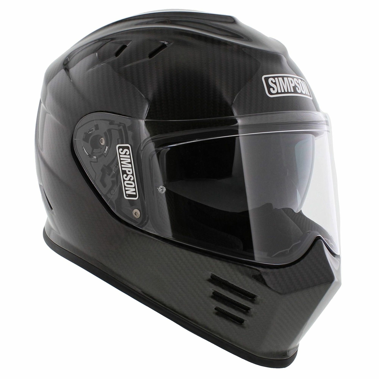 Simpson Venom Carbon Motorcycle Helmet (22.06) – gloss carbon black