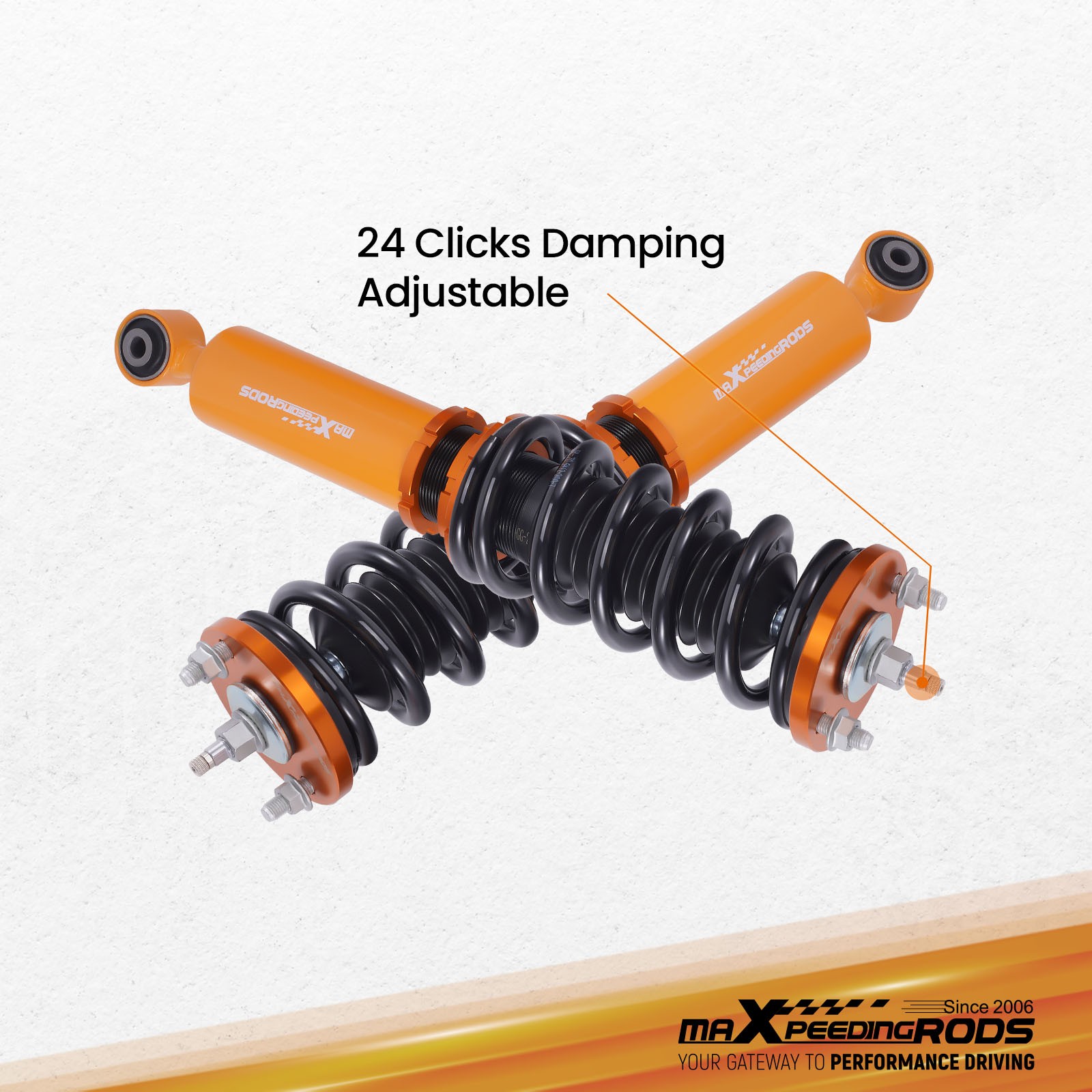 MaXpeedingrods 24 Way Damper Coilovers Lowering Kit for HONDA CRV 97-01