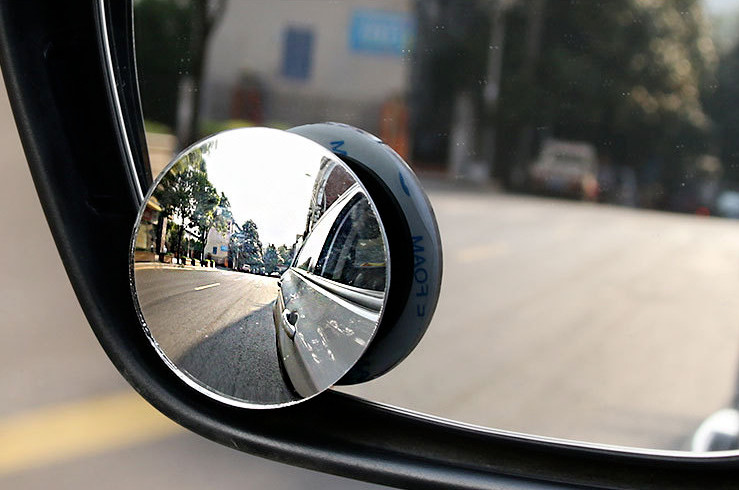 1*2Pcs small round mirror blind spot car rearview mirror auxiliary mirro