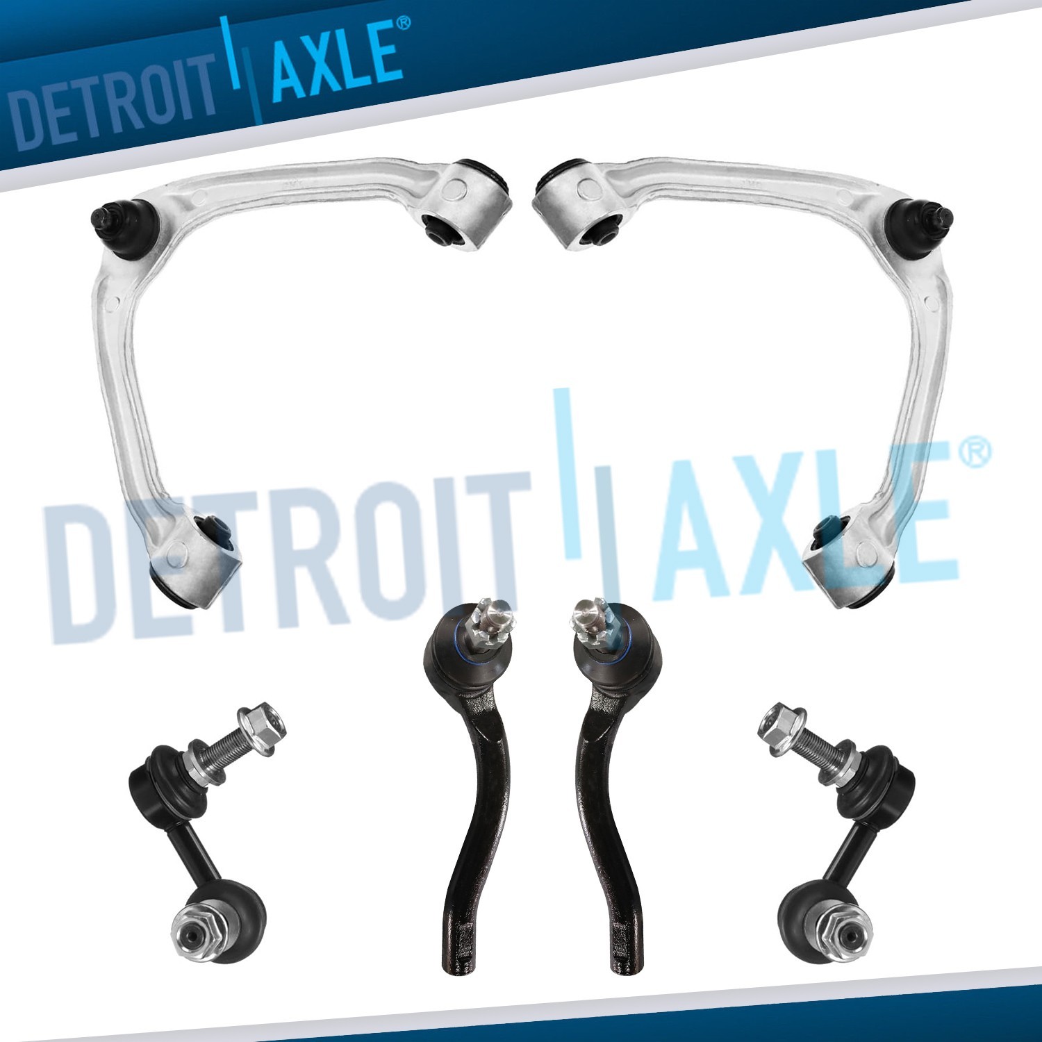 Front Upper Control Arms Sway Bars Outer Tie Rods for INFINITI G25 G35 G37 G40