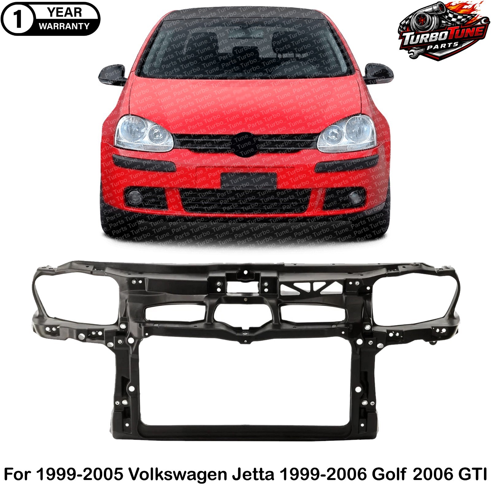 Radiator Support For 1999-2005 Volkswagen Jetta 1999-2006 Golf 2006 GTI Assembly