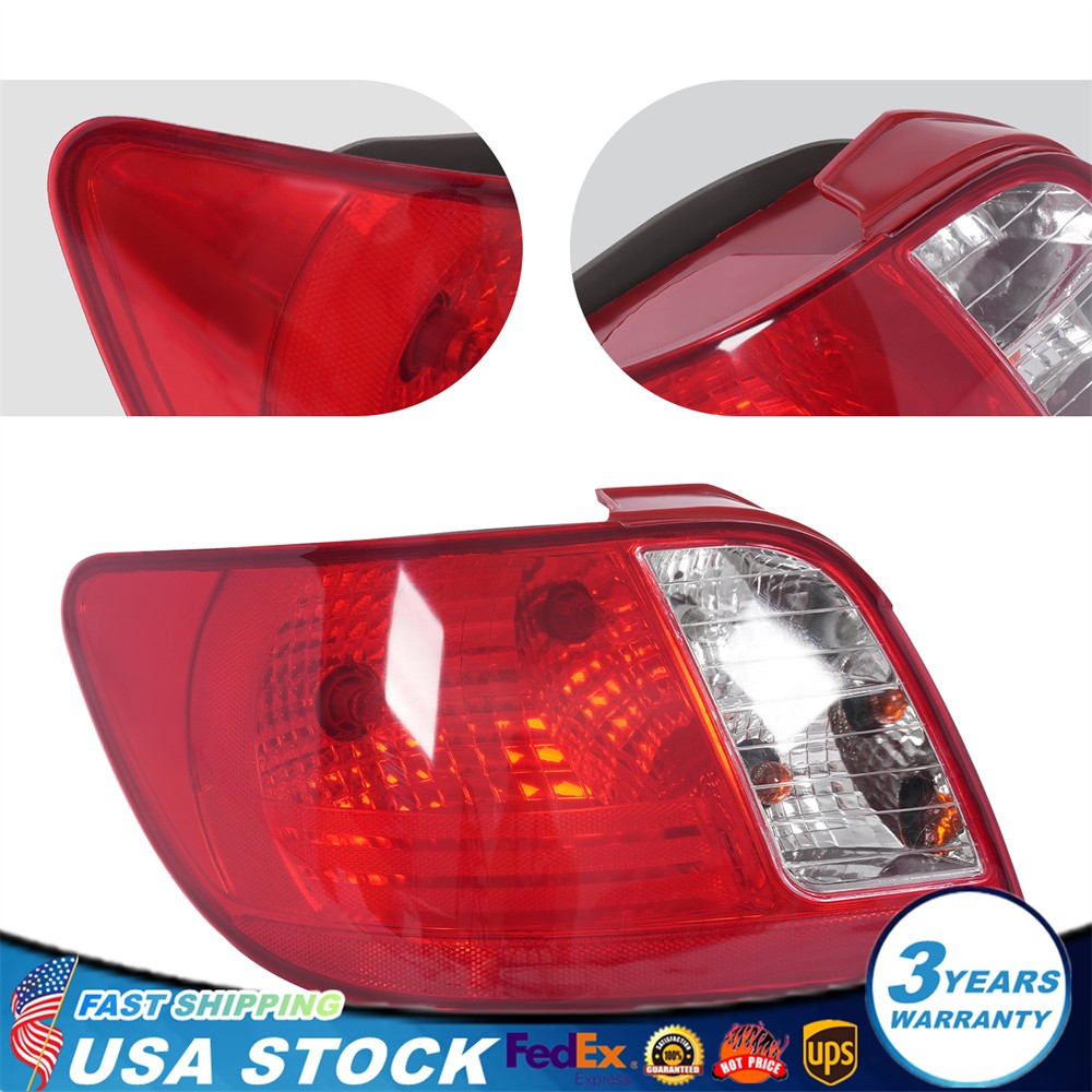 Left Driver Side Rear Lamps For 2006-2011 Kia Rio Halogen Tail Lights 55W