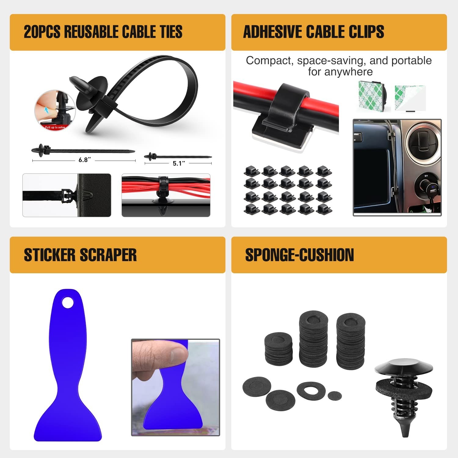 238Pcs Auto Trim Removal Tool and Push Pin Retainer Clip Set | Fastener Termi…