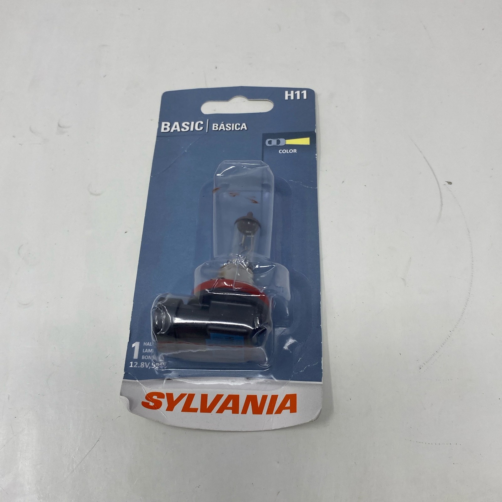 SYLVANIA H11 Basic Clear Halogen Headlight Bulb, 12.8V 55W – 1pk