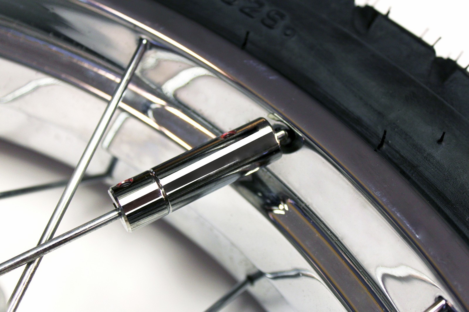 RE-USEABLE CHROME-PLATED BRASS MOTORCYCLE SPOKE WHEEL WEIGHTS BY NO-MAR 8-PC Kit