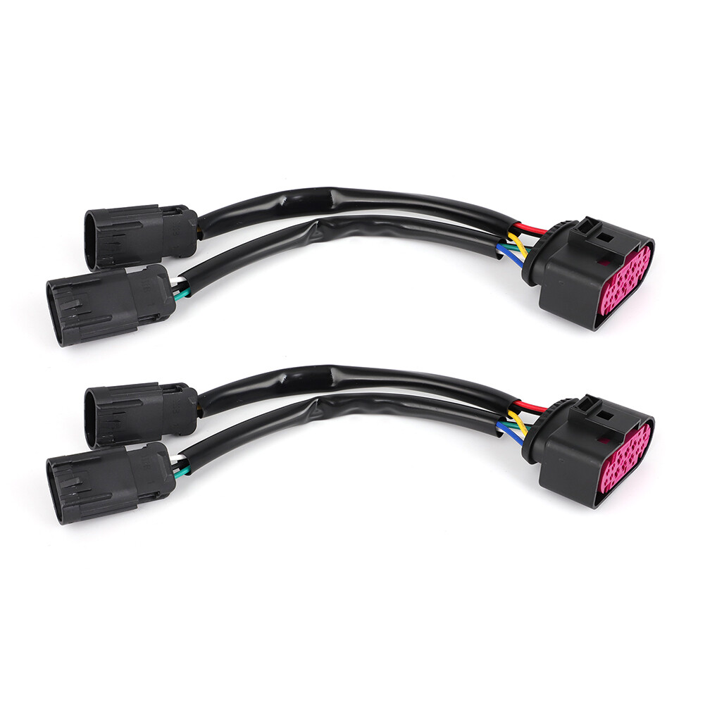 For 09-18 Dodge Ram Conversion Harnesses Quad Housing To Projector Headlight 2PC