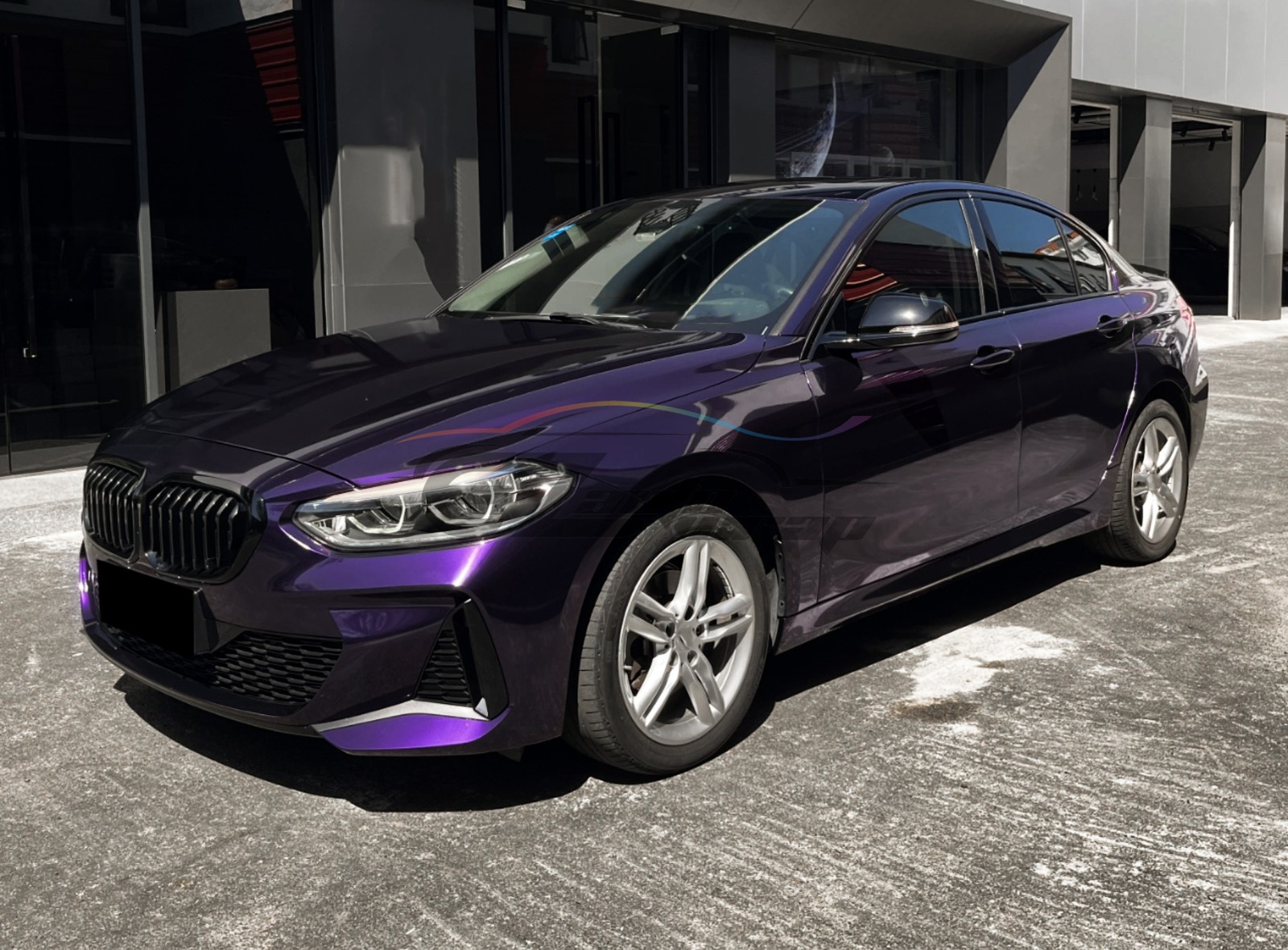 ESSMO PET Super Gloss Metallic Midnight Purple Car Vinyl Wrap Decal Like Paint