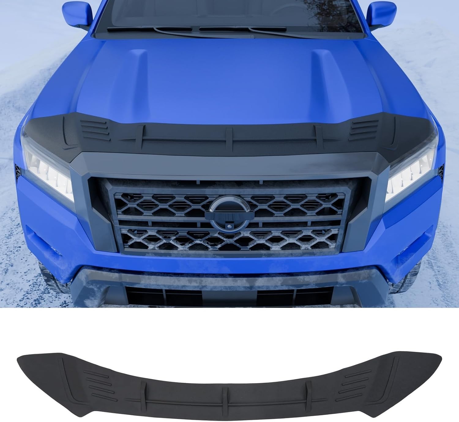 For 2022-2025 2026 Nissan Frontier Hood Protector Hood Shield TPE Hood Deflector